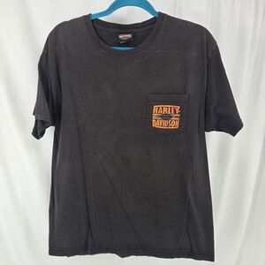 Harley-Davidson Pocket tshirt Harley Davidson World Oklahoma City 2009 Large